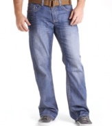 Shore up your must-have jeans for the season with this cool, boot-cut style from Royal Premium Denim.