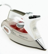 Extreme steam: Rowenta's next-generation Steamium iron features pump injection technology to force 30% more steam into fabrics, offering smoother results without the struggle. Ergonomically designed details and an easy-to-read LED display make ironing easy--the job's over before you know it! One year limited warranty. Model DW9080. Qualifies for Rebate