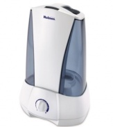 Air it out. Breathe in deeply and experience the luxury of fresher, purer air circulating in your space for comfort catered to your needs. Running up to 24 hours with adjustable mist control, this humidifier takes care of itself with filter-free operation and auto shutoff when the tank is empty. 1-year limited warranty. Model HM495TG-UC.