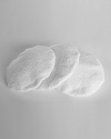 Package of three rich white terrycloth bonnets 6.