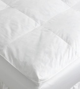 Enjoy a comfortable, healthy night's rest with the AllerRest® featherbed from Pacific Coast Feather. Featuring 300-thread count AllerRest Fabric® that blocks bed bugs, dust mites and their allergens without the use of chemicals or pesticides. The baffle-box design keeps the springy, Hyperclean® natural down feathers in place to provide a soft cushion for your shoulders, hips and other pressure points.