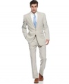 With a crisp, laid-back look, this seersucker suit from Lauren by Ralph Lauren is a prepster's spring/summer staple.