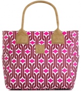 Your travel style is off the chain. Perfectly sized for everyday wear and quick overnight trips, this carryall is the perfect way to express yourself, coming in a bright, bold geometric chain print or a sassy animal print-either way, you'll leave your mark on travel!  10-year warranty. Qualifies for Rebate