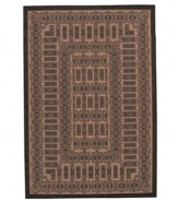 Make your next party a garden party and gather around this opulent all-weather rug, inspired by traditional English designs. Suitable for use both indoors and out, this piece brings a touch of warmth to stone entryways, patio decks and all other outdoor gathering areas. Textured and gently colored with a natural palette that perfectly complements its natural surroundings. Pet friendly and resistant to all mold and mildew. One-year limited warranty.