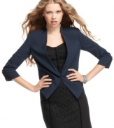 Suit up in Jessica Simpson's structured blazer ... for an office-look, pair it over a fitted sheath.