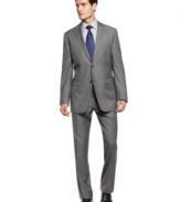 Make a power move. This sharkskin suit from Donald Trump shows you always mean business.