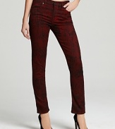 A subtle snake print puts an exotic spin on these Citizens of Humanity skinny jeans.