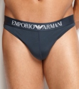 Excellent fit and comfortably snug thong by Emporio Armani.