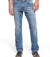 Shed some light on your denim look with these straight-fit jeans from BOSS Black.