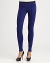 Soft, stretch-knit leggings styled with front piped seams for a sleek, tailored finish.Elastic waistbandPull-on styleRise, about 8Inseam, about 3194% viscose/6% elastaneDry cleanMade in USA of Italian fabricModel shown is 5'9½ (176cm) wearing US size Small.