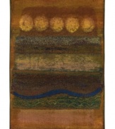 Stroke of genius. This artful area rug from Sphinx enhances any space with a series of earth-toned brushstrokes over a beautifully weathered background. Machine woven from stain-resistant polypropylene, this piece is ideal for kids, pets and high traffic areas.