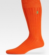 Brightly hued and ready to accent your next ensemble in ribbed, stretch cotton.Logo embroideryMid-calf length76% cotton/18% polyester/3% other/2% rubber/1% spandexMachine washImported