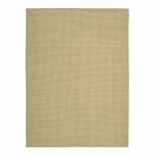 Crafted by hand, this Calvin Klein rug is rendered in a tightly woven basket texture and finished with a rope-twisted border for a versatile and sophisticated look.
