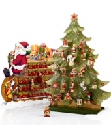 Discover something new every day in this extraordinary advent calendar. Villeroy & Boch ornaments with a distinct vintage feel arrive in a sleigh storage box, but ultimately fill the boughs of a beautiful tree. A special heirloom piece your entire family with treasure.