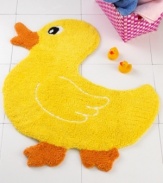 Give your little rubber ducky some pals with the Paradigm Duck Accessories collection. This cheery orange-billed duck rug will quack up the kids or add a bit of fun to the guest bathroom.