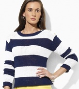 A wardrobe staple, the Angelyka sweater is knit with a chic crewneck for wear-alone or layering style.