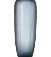 Discover the modern treasure that is Donna Karan's tall Artisan vase. Handcrafted glass is sectioned and etched with a fine ribbed texture to ensure no two pieces are exactly alike but each is a work of art.