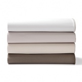 The unique pearl sheen adds sleekness to this Calvin Klein sateen fitted sheet. Reactive dyed for a pure finish, longer lasting color and a naturally softer feel. Deep fitted sheet pocket has elastic all around.