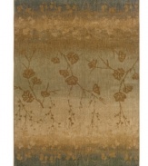 Subtle floral accents branch out on a background of faded browns and blues, adding instant charm to this alluring area rug from Sphinx. Pairing hard-twist nylon construction with a special dyeing technique, this piece is designed to recreate the look and feel of the finest antique rugs.