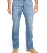 These slightly faded jeans from Tommy Bahama are the perfect complement to your weekend warrior style.