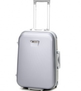 One tough traveler, this Delsey upright protects your packing with its lightweight aircraft aluminum frame and ultra-durable hardside shell. Designed extra-wide for more packing capacity, it's full of features and still meets most carry-on requirements... how convenient! 10-year warranty.