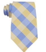 With a preppy plaid, this tie from Nautica instantly updates your look.
