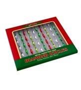 Recreate merry Christmases from the 1940's with diamond metal icicles from Christopher Radko's Shiny Brite collection. Brilliant ribbons of holiday red, green and silver decorate the tree with vintage charm.