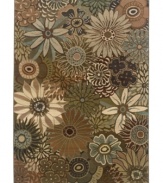 Truly a whimsical tale of color, the Odyssey area rug from Sphinx is cross-woven of 36 different colors which gives its floral pattern incredible depth and textural interest. Intricately woven of pure polypropylene for exquisite strength and softness.