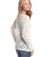 Be pretty in sheer with this top from American Rag that taps into your girlish side! Pair it with your favorite denim for a look that's super femme!