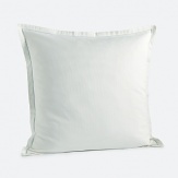 This lustrous square European sham finished with a tailored flange adds smooth, clean lines to your bed.