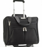 With a savvy style that's workplace ready, this feminine case emphasizes the pleasure of business. The spacious triple-compartment interior serves three essential functions: padded computer case, three-file divider and everyday brief. Limited lifetime warranty.