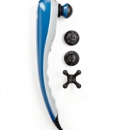 A body of relief. Relax into a deep-tissue massage that ushers therapeutic healing to wherever its needed. Four attachments--four-finger flex, accupoint, raised bump and deep muscle--bring specialized spa treatment into your home with soothing movements that target different areas of your body. Variable speeds cater every experience exactly to your aches and pains. 2-year warranty. Model 4290.