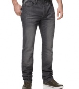 Dial down your look. These dark jeans from Sean John work with just about anything.