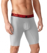 Lengthen your support with these extended boxer briefs from Under Armour®.