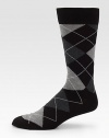Exceptionally soft and well-appointed addition to any wardrobe in an argyle-patterned, pima cotton blend.Mid-calf height80% cotton/20% nylonMachine washMade in Italy