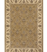 Various muted tones of caramel, cream and grey collect to create an intricately crafted Persian-inspired design in this Sedhan area rug from Couristan. Wilton-loomed of Couristan's own Courtron™ ultra-fine polypropylene to give this rug a thick pile, lustrous finish and ultimate durability.