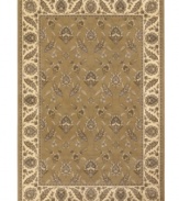 Various muted tones of caramel, cream and grey collect to create an intricately crafted Persian-inspired design in this Sedhan area rug from Couristan. Wilton-loomed of Couristan's own Courtron™ ultra-fine polypropylene to give this rug a thick pile, lustrous finish and ultimate durability.