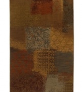 Classically inspired, but rich in modern appeal, the Vallette area rug boasts eye-catching ombre patternwork in an array of earthy tones. Made in the USA of rich New Zealand wool for an enduring, comfortable design.