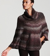 The ombre trend goes super cozy in this fall-perfect Splendid poncho, complete with front pocket for extra warmth.