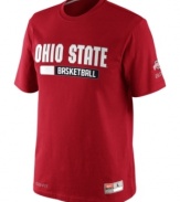 Be a part of the wave-help keep team spirit up with this Ohio State Buckeyes NCAA basketball t-shirt from Nike.