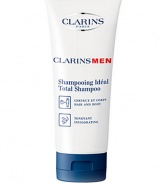 Convenient two-in-one wash for hair and body that revives as it cleanses. Helps tone and invigorate skin as it strengthens and conditions hair. May be used daily, morning and/or evening. 7.0 oz. 