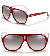 Cross the fashion finish line in these gorgeously graphic shades from Carrera.