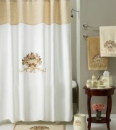 Bring the grace of your favorite garden into your bathroom with this shower curtain. Adorned with radiant roses, showering has never felt so elegant.