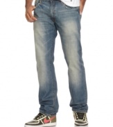 Whether you're staying in or stepping out, these Rocawear jeans will have you doing so in comfortable style.