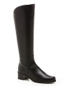 Command the room in these military influenced tall boots from designer Stuart Weitzman.