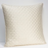 This diamond stitched euro sham evokes an air of old world glamour. Complements the Duchess collection.