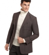 This classic sport coat from Perry Ellis should be a staple of every man's wardrobe.  It's perfect for formal and semi-casual looks.