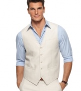 This herringbone vest from Calvin Klein with have you looking like a high roller.