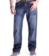 Rock out this weekend. In a laid-back relaxed fit, this pair of jeans from Royal Premium Denim will be your new go-to.