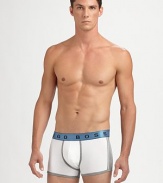Form-fitting wardrobe essential designed for a smooth, comfortable fit in fine Egyptian cotton.Elastic logo waistband95% cotton/5% elastaneMachine washImported